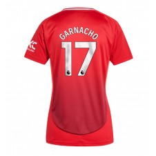 Manchester United Alejandro Garnacho #17 Hjemmedrakt Kvinner 2024-25 Kortermet